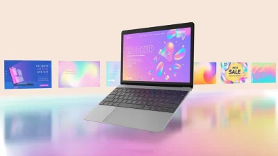 موکاپ حرفه ای لپ تاپ