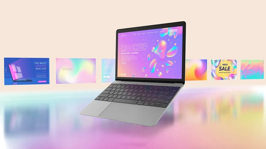 موکاپ حرفه ای لپ تاپ