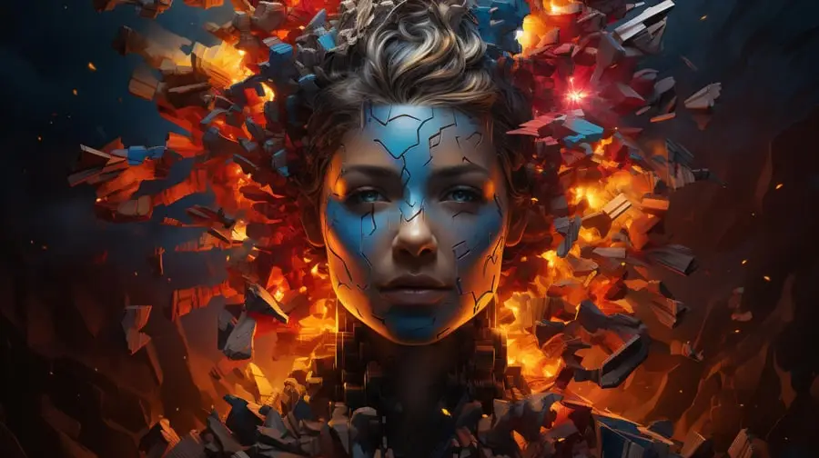 عکس هوش مصنوعی انفجار