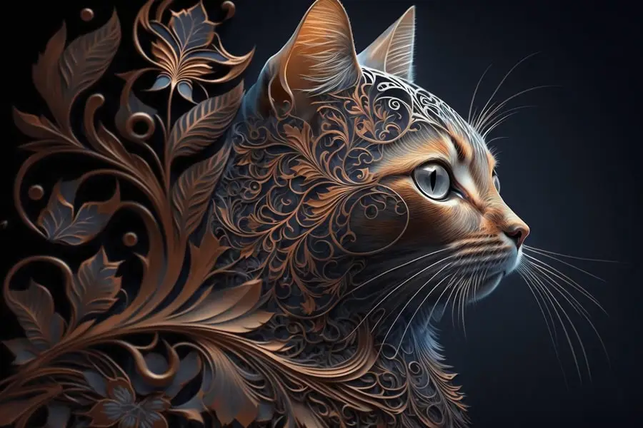 تصویر هوش مصنوعی گربه